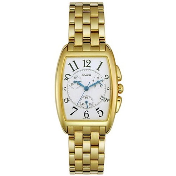 Coach Morgan Gold Plated Men's Watch - Picture 1 of 8